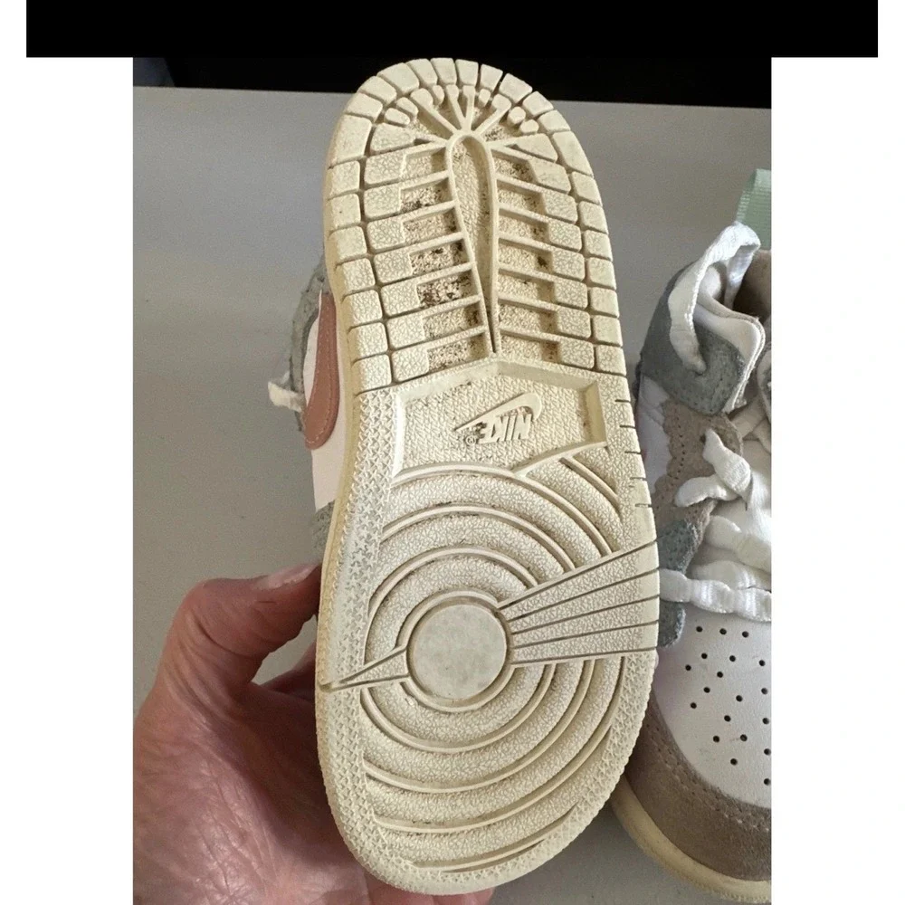 Jordan 1 Mid SE Craft White Sky J Light Olive Toddler DZ5360-100 9C Kids Sneaker